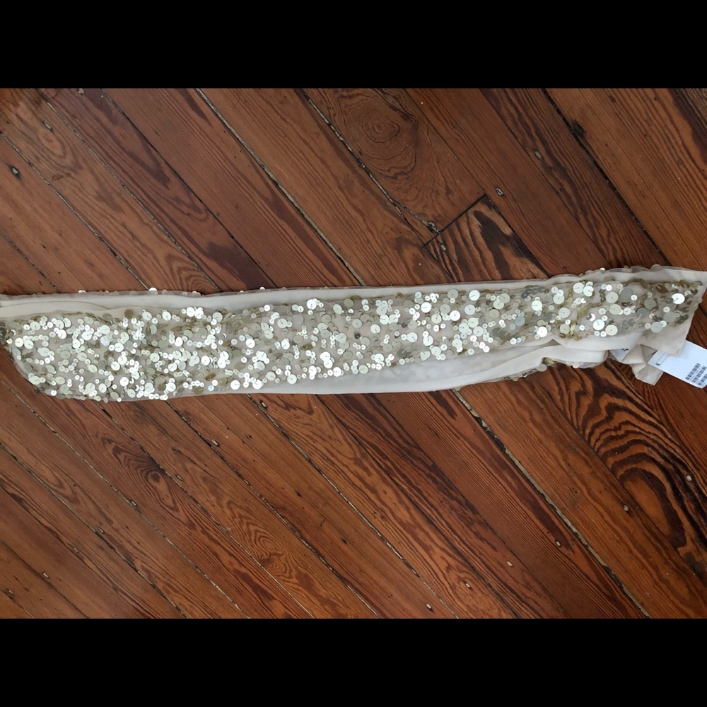 Gold sparkle scarf